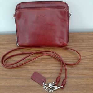 Vintage La Diva Italian Leather Crossbody  Bag